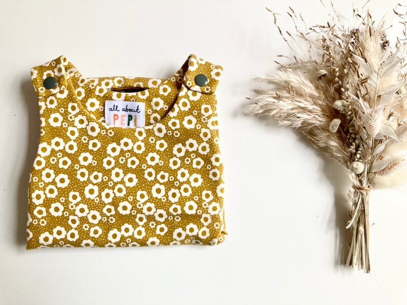 Baby romper - Baby girl present, organic baby gift, floral baby romper, newborn gift for baby girl image 4