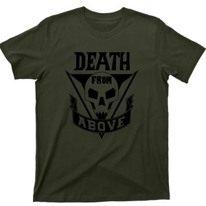 Death From Above T Shirt - Starship Troopers Black Print TShirt