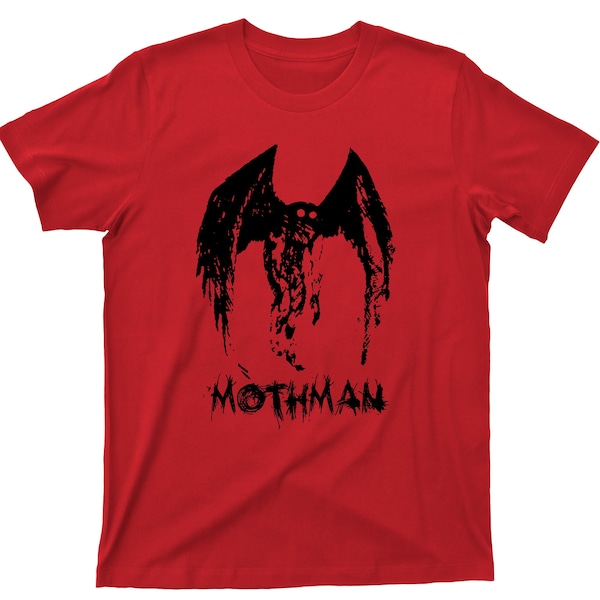 Mothman T Shirt - Silver Bridge Point Pleasant West Virginia Red Eye Cryptid Graphic TShirt