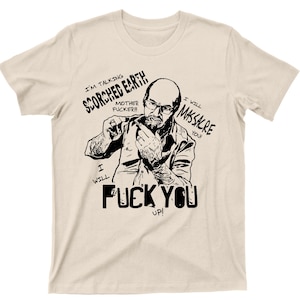 Les Grossman T Shirt - Flaming Dragon Scene Tropic Thunder Graphic TShirt