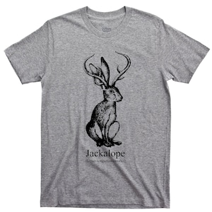 Jackalope T Shirt - Lepus Temperamentalus Jackrabbit Antelope Horns Cryptids Cryptozoology Graphic TShirt