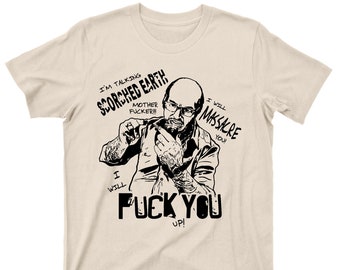Les Grossman T Shirt - Flaming Dragon Scene Tropic Thunder Graphic TShirt
