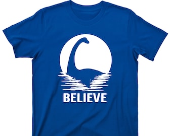 Loch Ness Monster T Shirt - Believe Nessie Cryptid Graphic TShirt