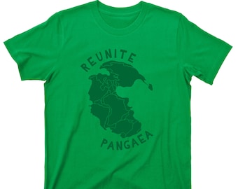 Reunite Pangaea T Shirt - Pangea Supercontinent Graphic TShirt
