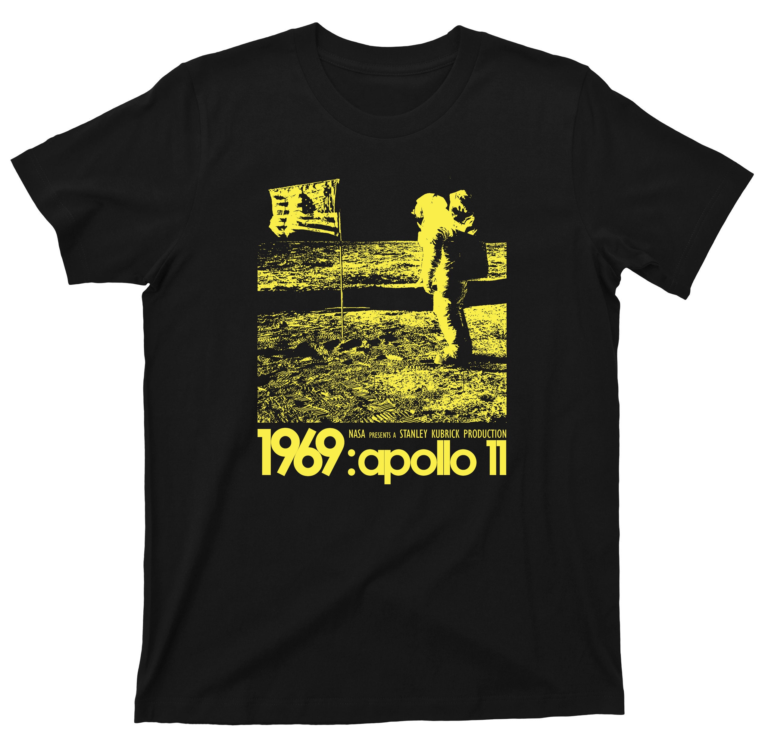 Apollo 11 1969 Moon Landing Conspiracy T Shirt - Stanley Kubrick 2001 A Space Odyssey Graphic TShirt
