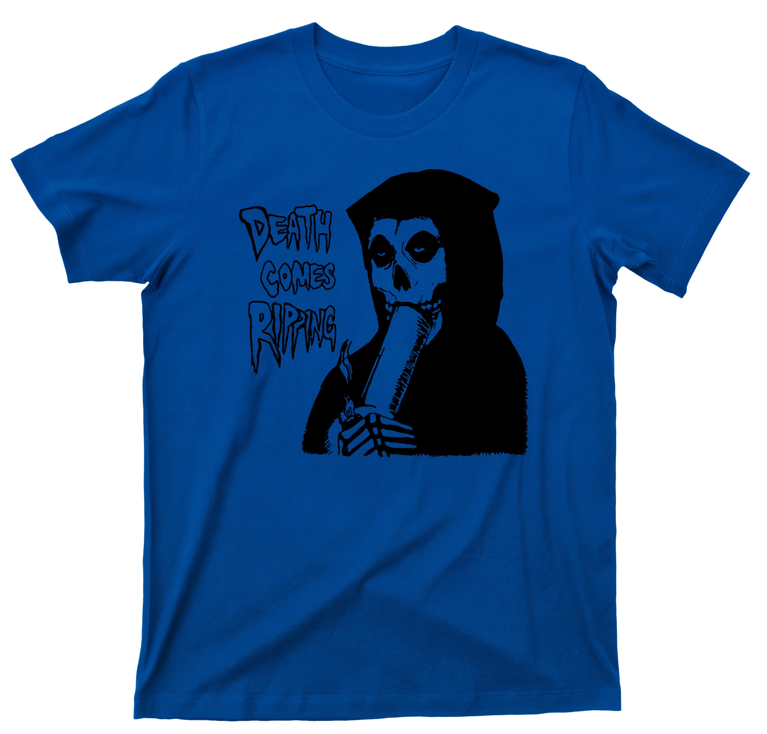 T-shirt Wild Uomo Grim Reaper Tie Dye Glow In Dark - Falce E Teschi