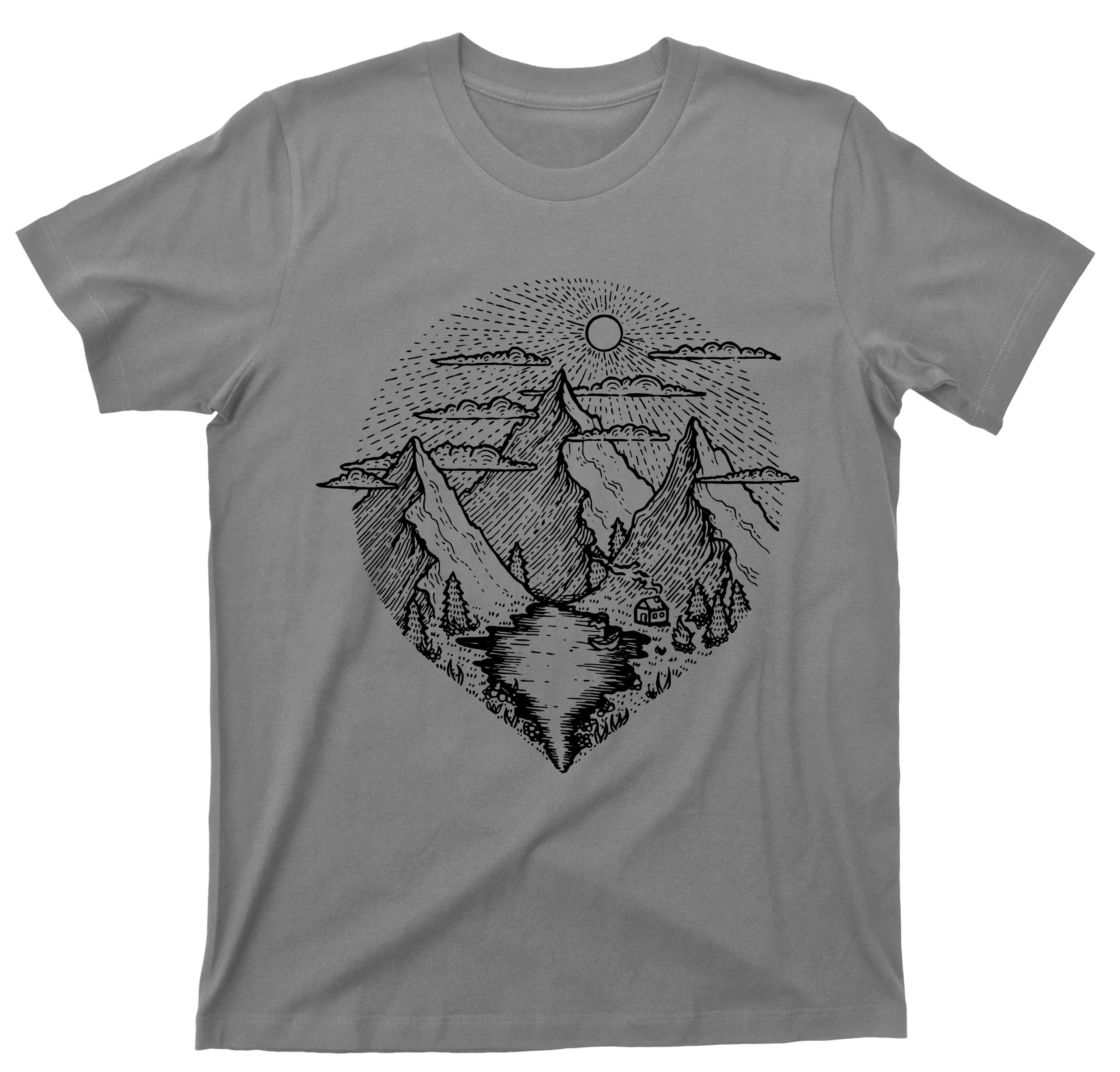 Between the Mountains Sunset Sky T-shirt for Kid (USA Size) main image 1