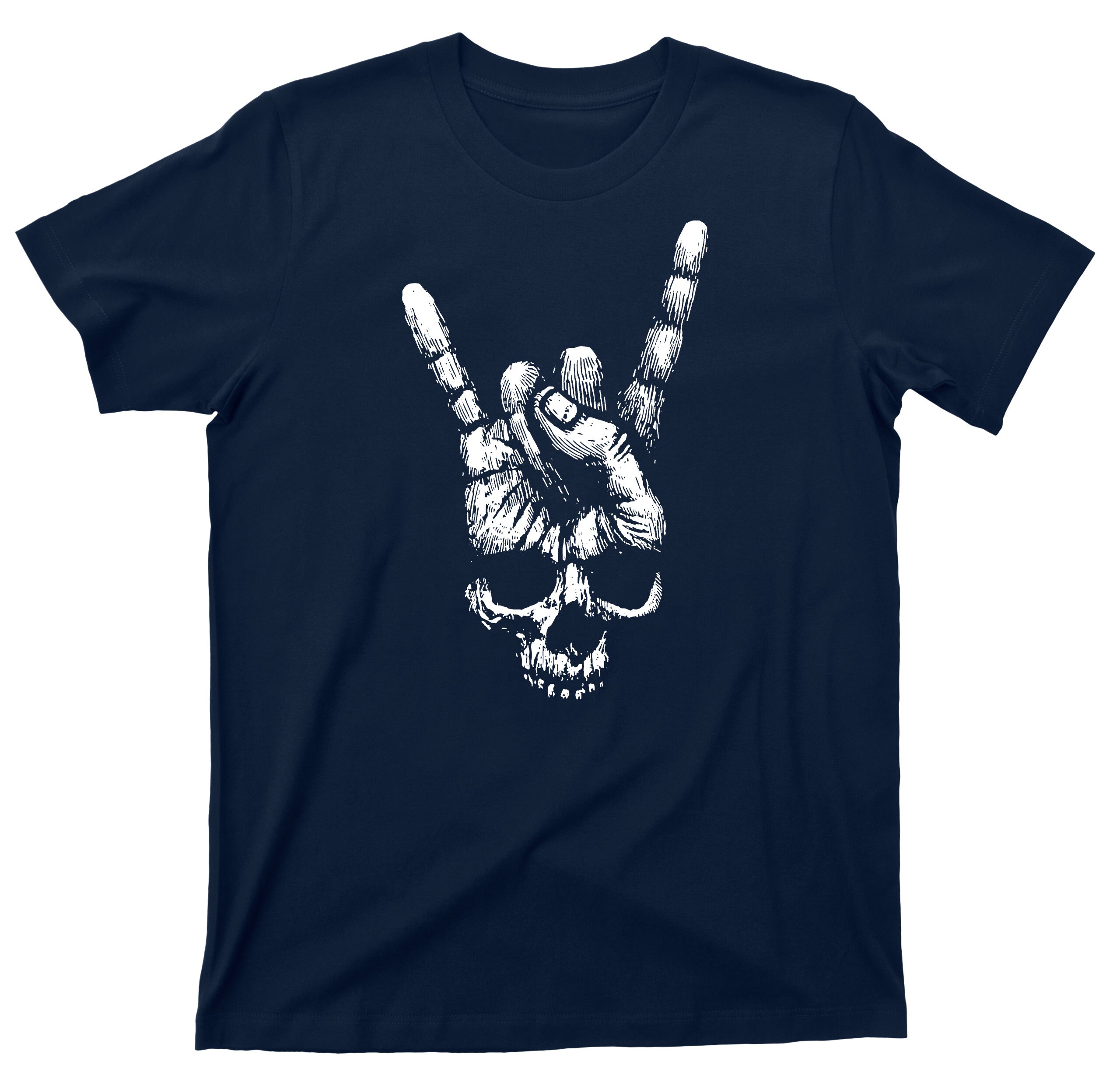Skull Hand T Shirt - Heavy Metal Rock N Roll Graphic Tshirt - Etsy