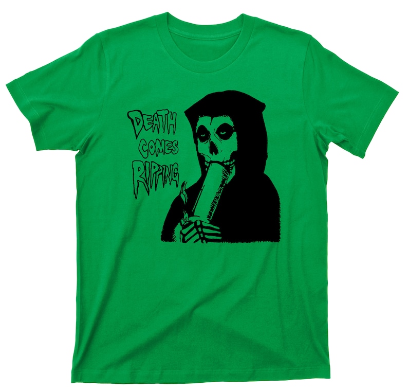 Death Comes Ripping T Shirt Grim Reaper Graphic TShirt | Etsy