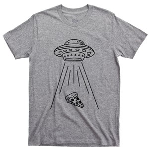 Alien T Shirt Pizza Slice Abduction by UFO Extraterrestrials Love Pizza ...