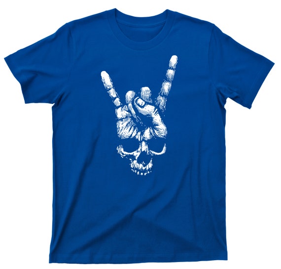 Skull Hand T Shirt - Heavy Metal Rock N Roll Graphic Tshirt