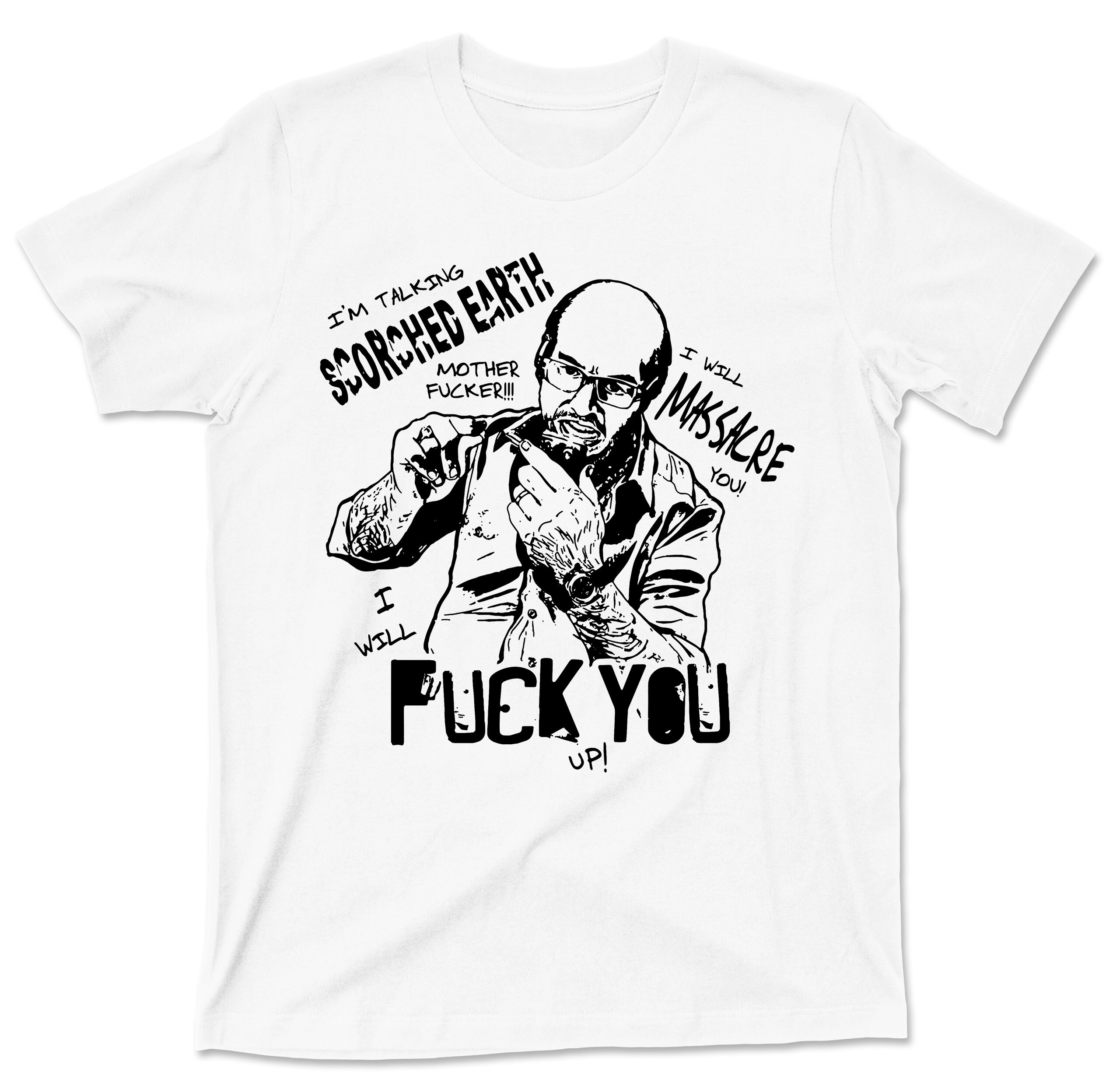 Les Grossman T Shirt - Flaming Dragon Scene Tropic Thunder Graphic