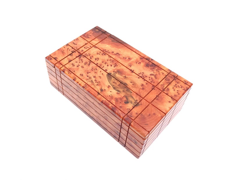 Gift Wooden puzzle box Engraved wooden Box Case Thuya wood Wooden Magic Puzzle PUZZLE Lock box wooden handmade box zdjęcie 1