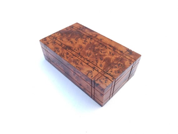 Gift Wooden Puzzle Box Secret Jewelry Box Case Hard to Open Wooden