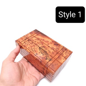 Gift Wooden puzzle box Engraved wooden Box Case Thuya wood Wooden Magic Puzzle PUZZLE Lock box wooden handmade box Style 1