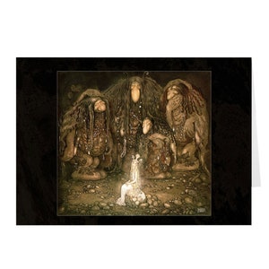 Set of 5 Blank Greeting John Bauer-The Princess & The Trolls Note Cards Set of 5 Blank Greeting John Bauer-The Princess & The Trolls Note Cards