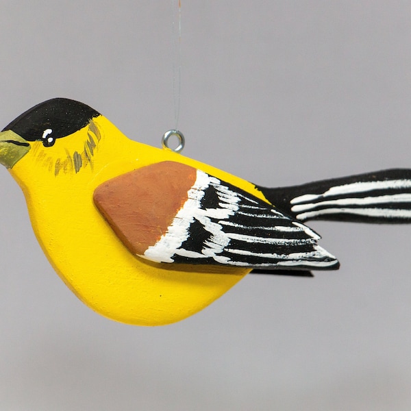 Goldfinch Hand Painted Ornament