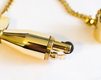 Belted – Handmade Solid Brass Lighter with Chain Detail | Sculptural Refillable Flint Lighter