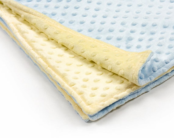 minky dot blanket