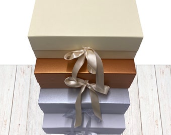 Gift Box Plain Keepsake Thank You Birthday Wedding