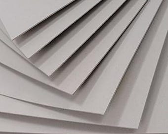 A6 Greyboard,Thick 1500 Micron for Scrapbooking, Model Making, etc. Pack of 25