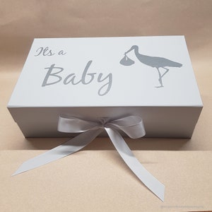Baby Keepsake Gift Box: Luxury Magnetic Closure with Ribbon image 4