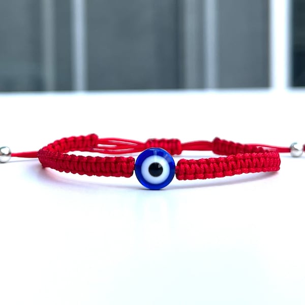 Red String Evil Eye Bracelet, Protection Hamsa Jewelry