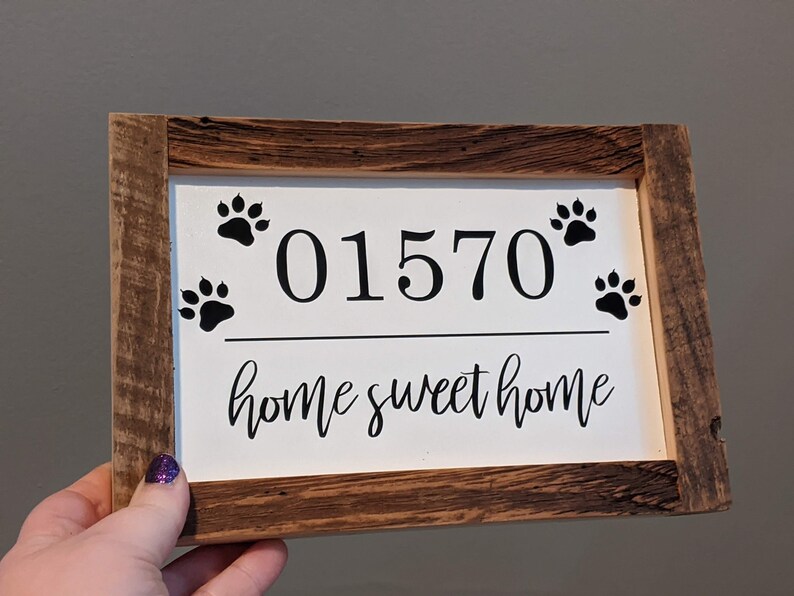 Home Sweet Home Zip Code Home Sweet Home Zip Code Hometown Etsy