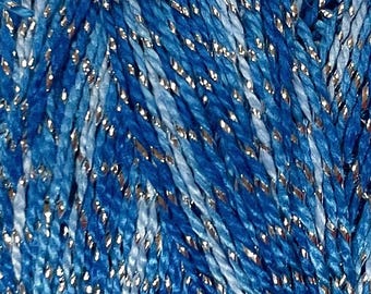 VALDANI  C721 Sparkly Azure SIZE 8 Thread Embroidery Punch Needle New Colors 80m