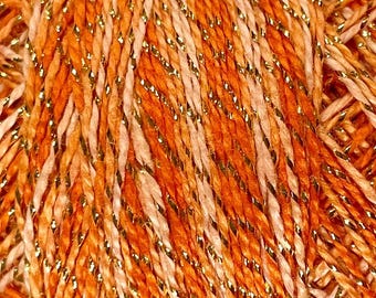 VALDANI  C715 Sparkly Orange  SIZE 8 Thread Embroidery Punch Needle New Colors 80m