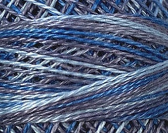 Valdani SIZE 5 * M68 Blue Clouds Perle Cotton - Price Per 1 Ball or 1 Skein of thread