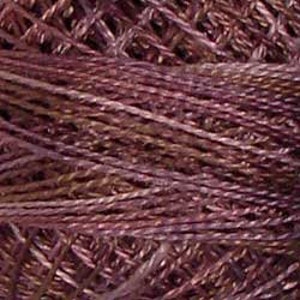 May include: Close-up of a deep purple yarn with a subtle shimmer. The yarn is made of a blend of fibers, creating a textured look.