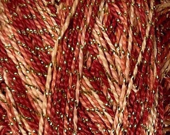 VALDANI  C722 Sparkly  Crimson SIZE 8 Thread Embroidery Punch Needle New Colors 80m