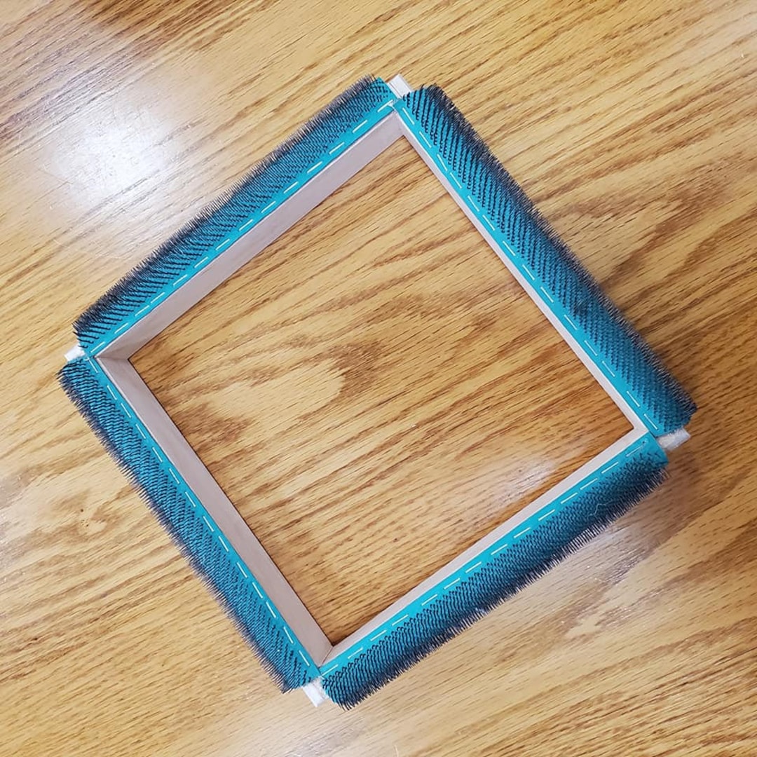 Gripper Frame for Punch Needle Size 12 Square Outside With 10 Open Inside FREE SNUGGY GARTER