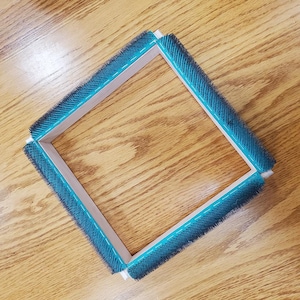 Gripper Frame for Punch Needle size 12&quot; square outside with 10&quot; open inside FREE SNUGGY GARTER included