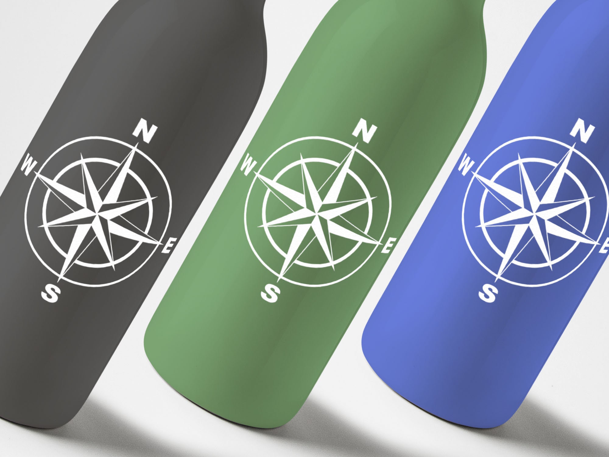 Compass Sailing Racing Sticker Nautical Compass Decal - Compass Vinyl Decal - Car Decal - Tumbler ...