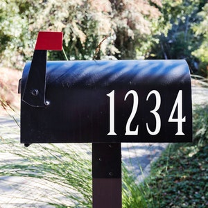 Custom Address Number Vinyl Decal - Mailbox Vinyl Decal Sticker - Address Sign Vinyl Sticker
