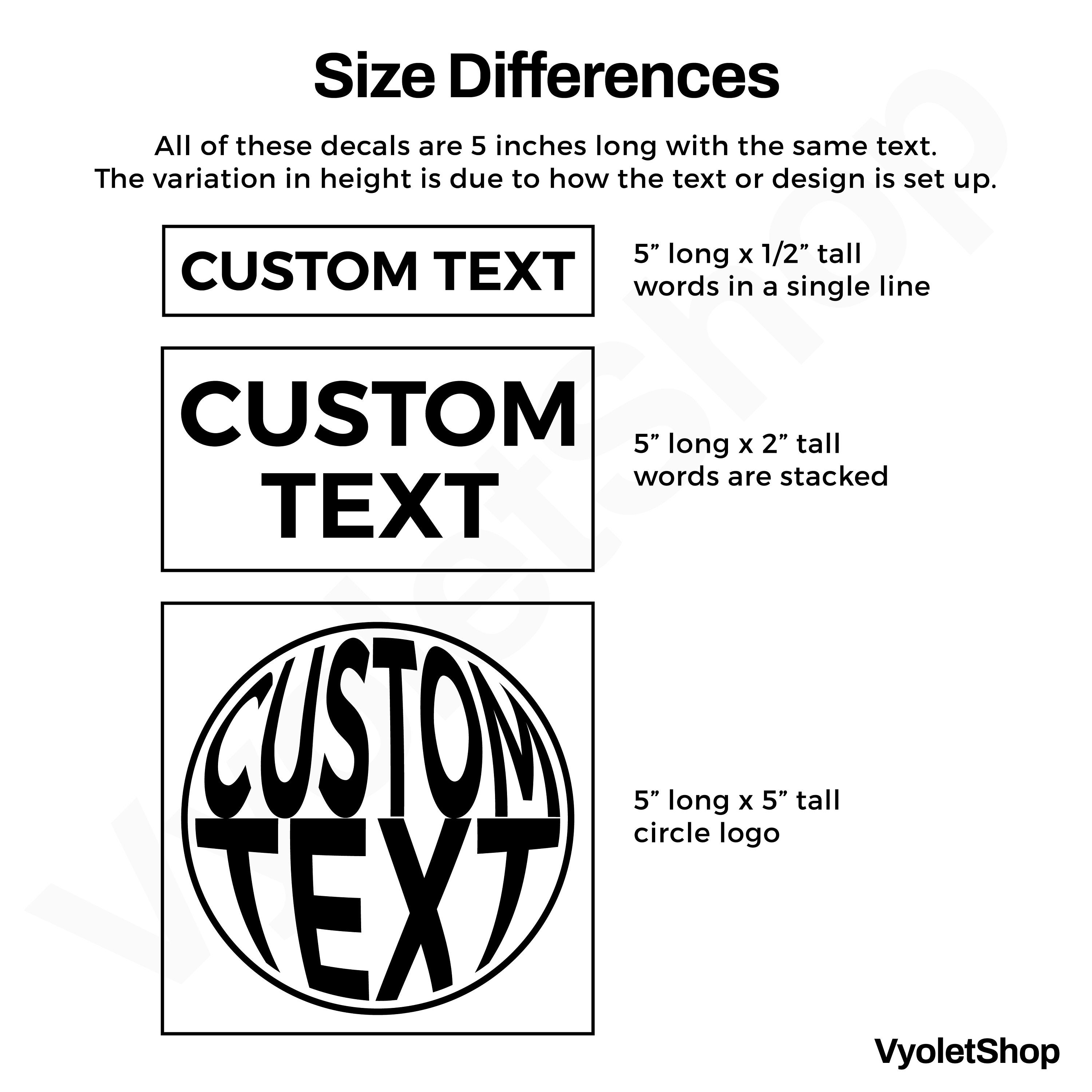 Custom Vinyl Decals Make Your Own Personalized Decal Car/ Etsy