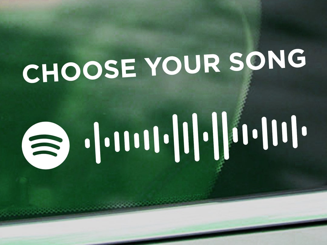 Custom Spotify Song Code Vinyl Decal Song Code Sticker Music Code Decal