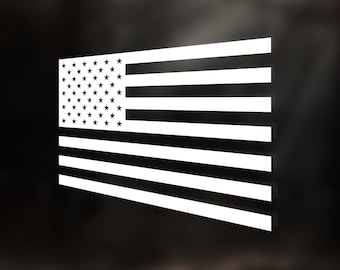 American Flag Decal - Stars and Stripes Vinyl Sticker Decal - Car Window Decal - Tumbler Decal - Laptop Decal - Battle American Flag Sticker