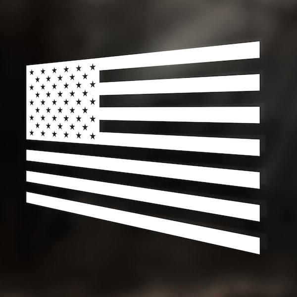 American Flag Decal - Stars and Stripes Vinyl Sticker Decal - Car Window Decal - Tumbler Decal - Laptop Decal - Battle American Flag Sticker