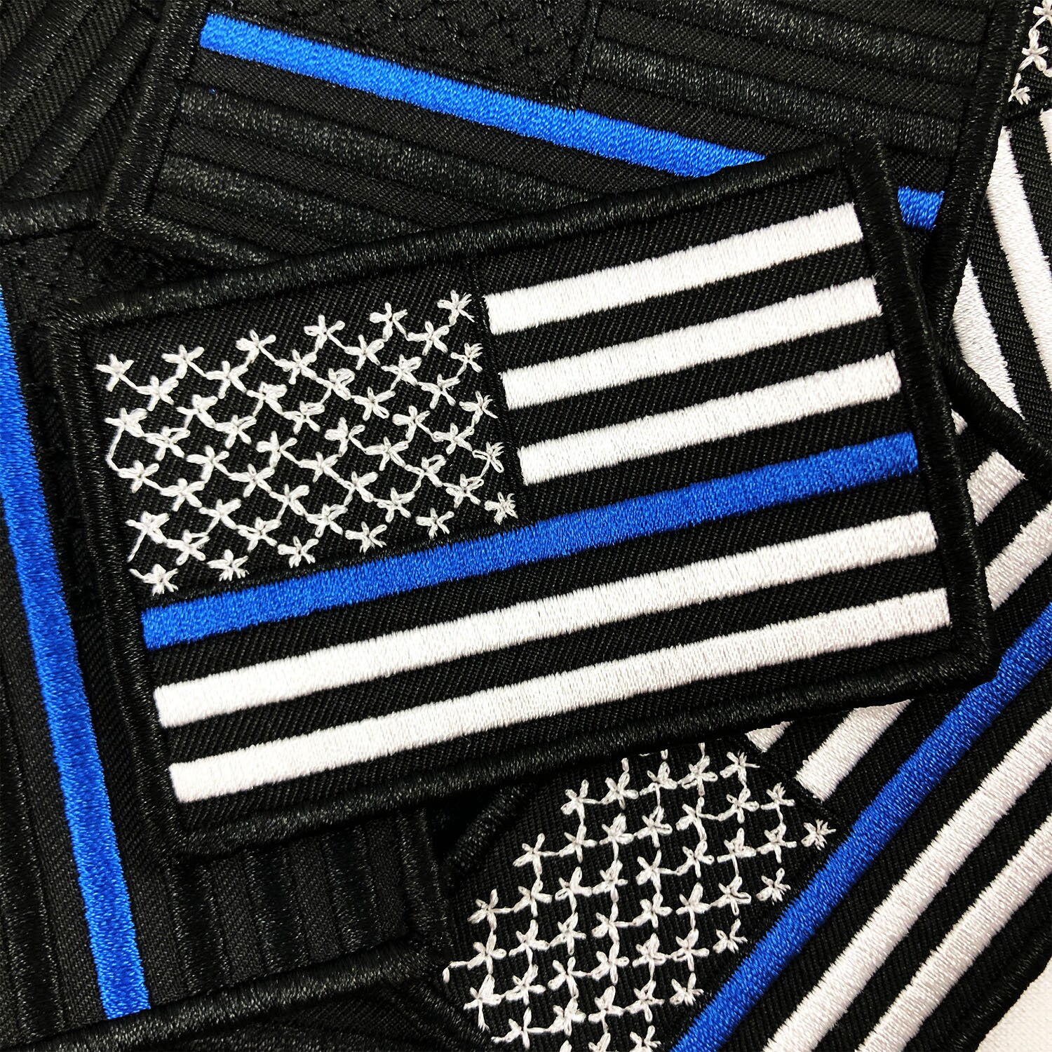 Thin Blue Line American Flag Patch - USA Tactical Morale Patch - Law …