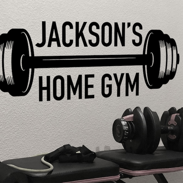 Gym Wall Decal Etsy