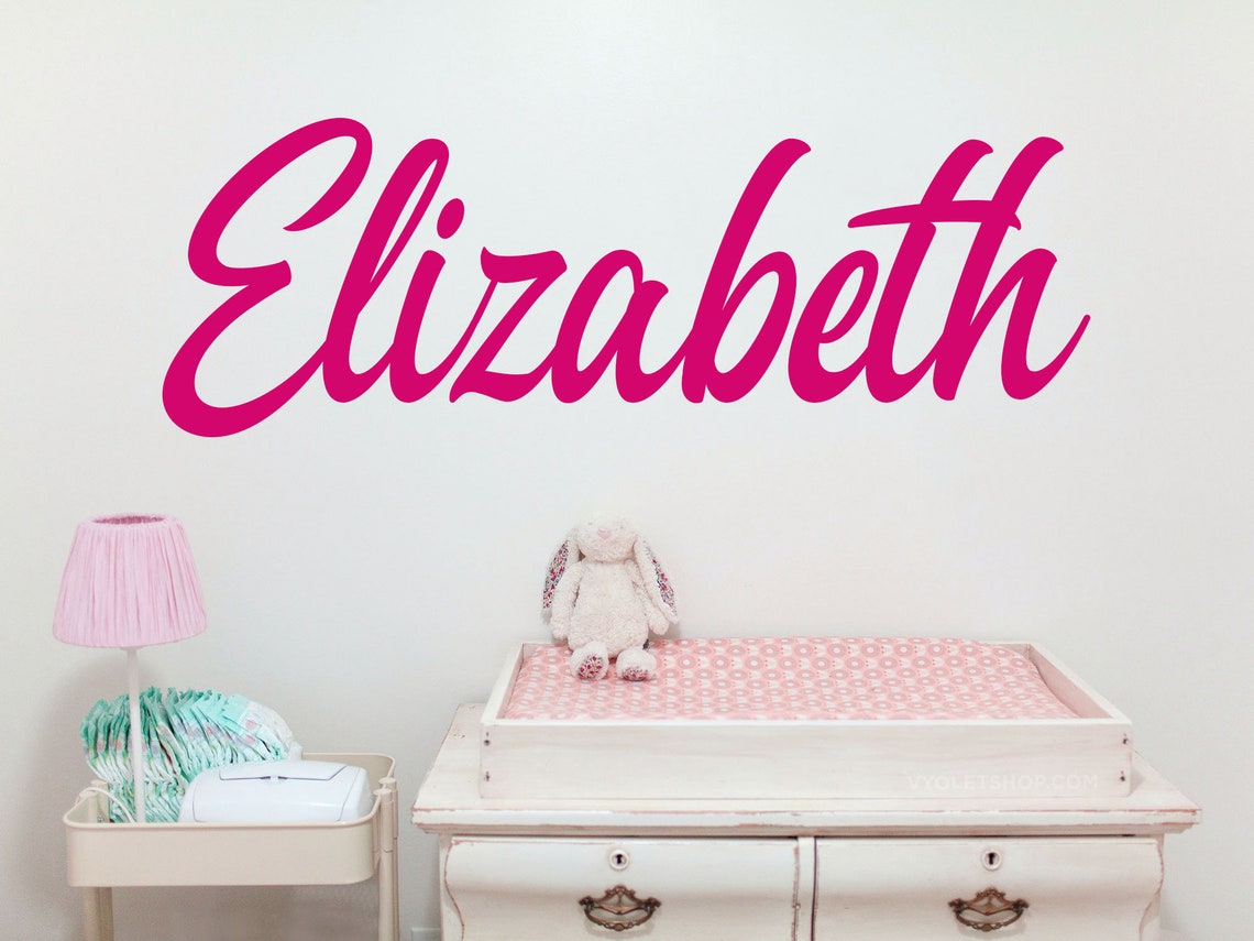 Custom Kids Name Wall Decal Personalized Childrens Room Wall Etsy