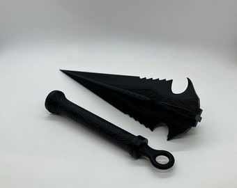 Mortal Kombat kunai scorpion . Scorpion raw 3d printed. 3d printed MK1 Mk11 MK10 MKX mortal kombat 11 mask scorpion kunai