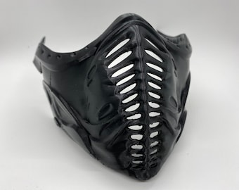Mortal Kombat 11 mask. Classic NoobSaibot MKX MK10 3d printed. Noob Saibot finished in black filament