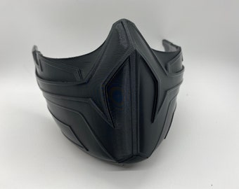 Mortal Kombat mask frost. Frost raw 3d printed. 3d printed Mk11 mortal kombat 11 mask. V2 Custom