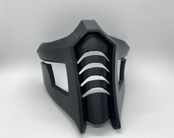 Mortal Kombat mask sub zero. Boon noob raw 3d printed. 3d printed MK9 Mk11 MK10 MKX mortal kombat 11 mask ninja Noob Saibot variant boon