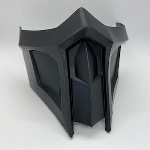 Mortal Kombat 11 Noob Saibot Mask: 3D Printed Black Filament