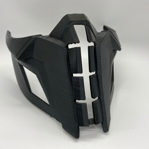 Mortal Kombat mask cyber sub zero. Subzero raw 3d printed. 3d printed Mk11 MK10 MKX mortal kombat 11 mask cyber Subzero DIY